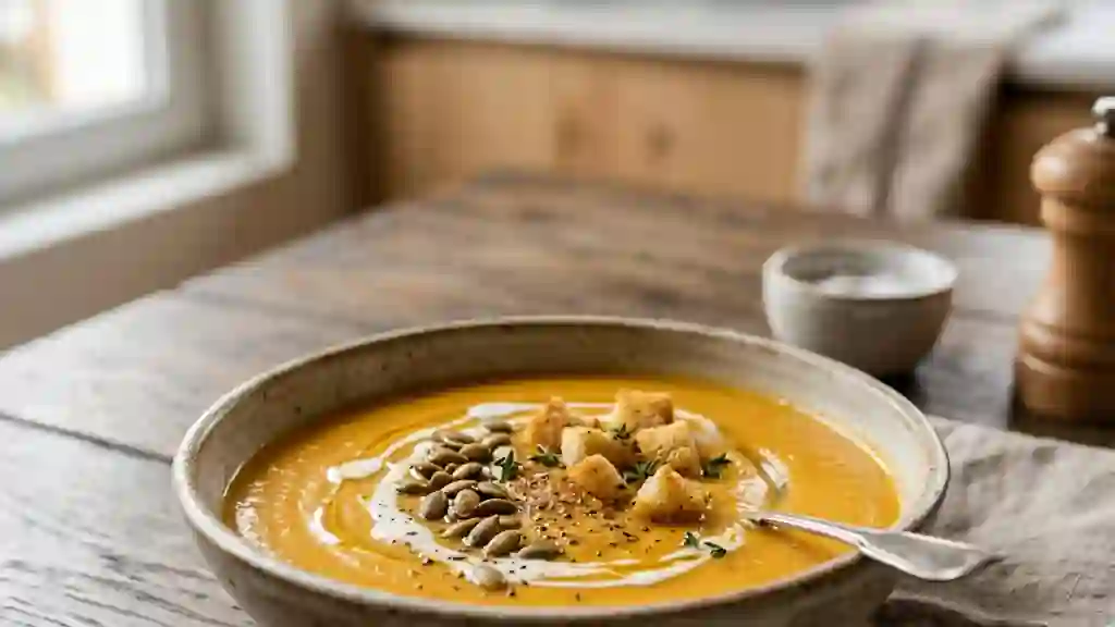 Velouté de Butternut Soyeux à la Muscade - Photo de présentation