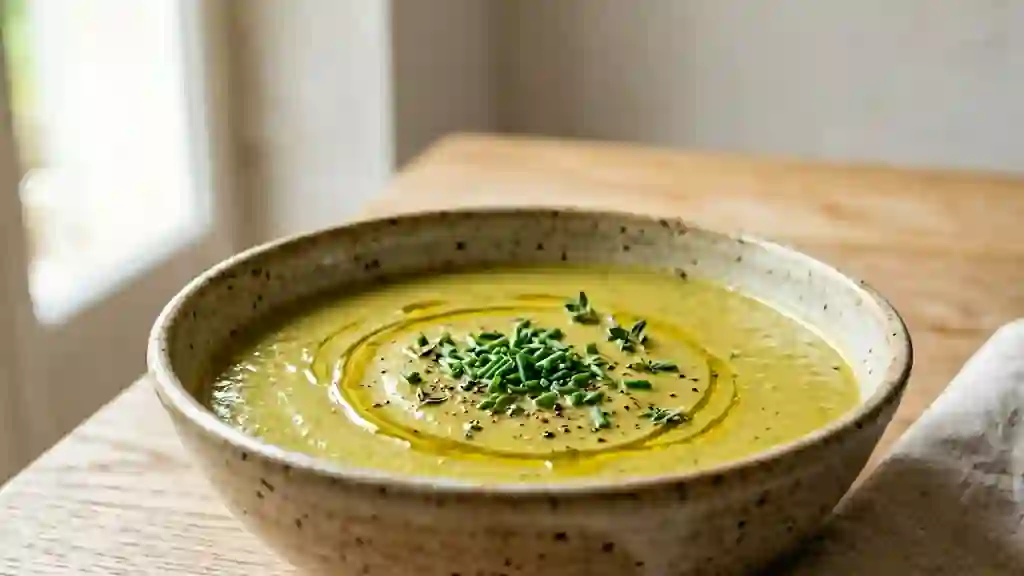Velouté de courgettes onctueux et fondant - Photo de présentation