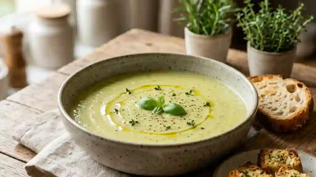 Velouté de courgettes onctueux au Kiri - Photo de présentation