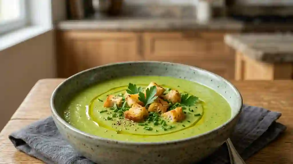 Velouté de courgettes onctueux et crémeux - Photo de présentation