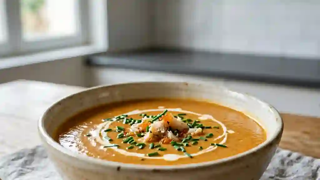 Velouté d'étrilles soyeux et iodé - Photo de présentation