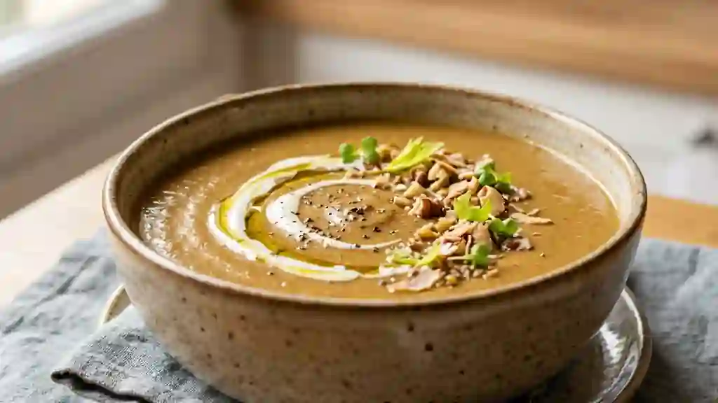 Velouté de marrons au céleri fondant - Photo de présentation