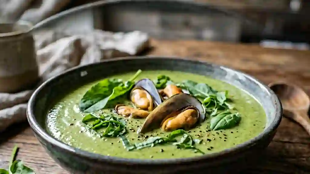 Velouté Iodé aux Moules et Oseille Acidulée - Photo de présentation