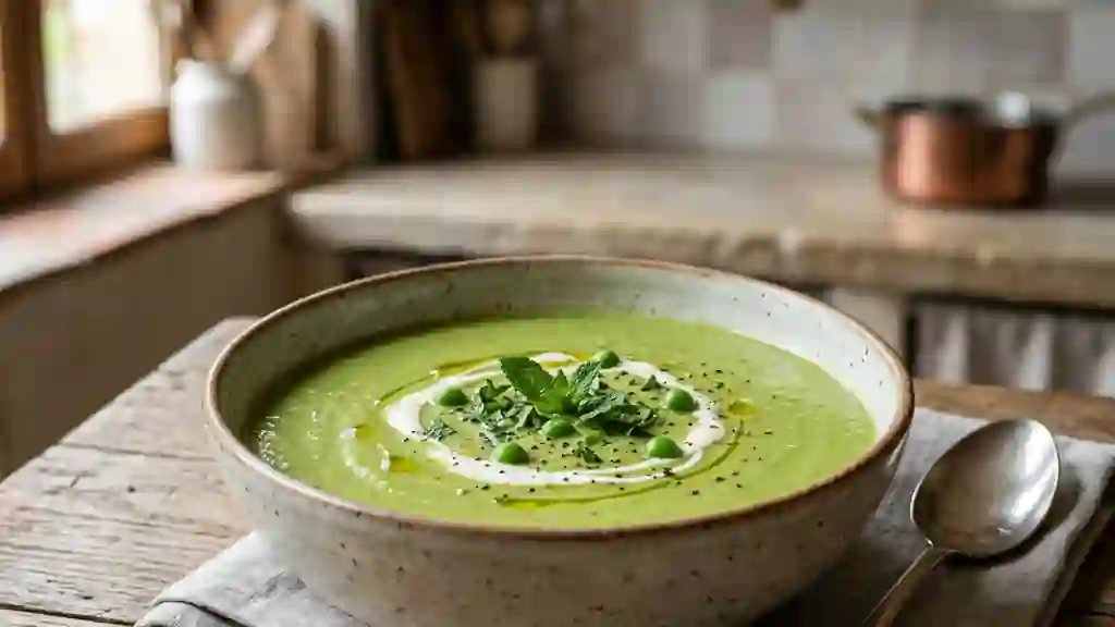 Velouté de Petits Pois Soyeux - Photo de présentation