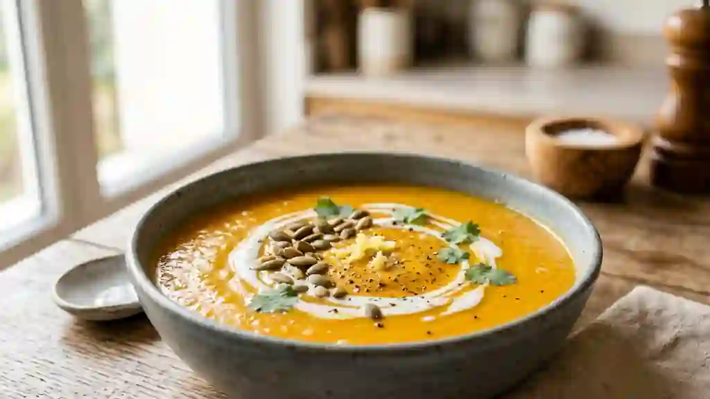 Velouté onctueux potiron et lait de coco - Photo de présentation