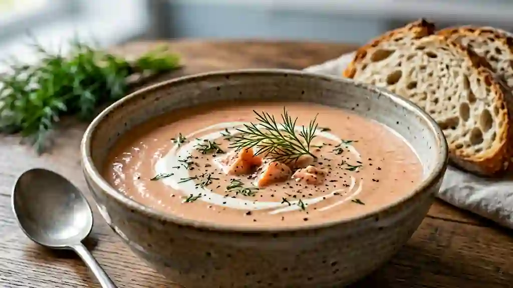 Velouté de Saumon Soyeux à l'Aneth - Photo de présentation