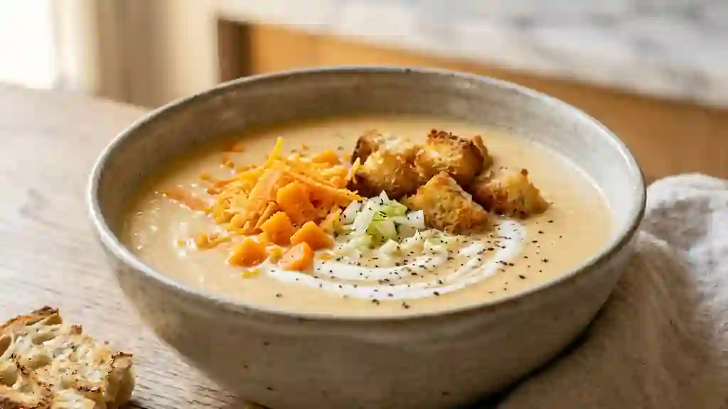 Velouté d'endives soyeux à la mimolette - Photo de présentation