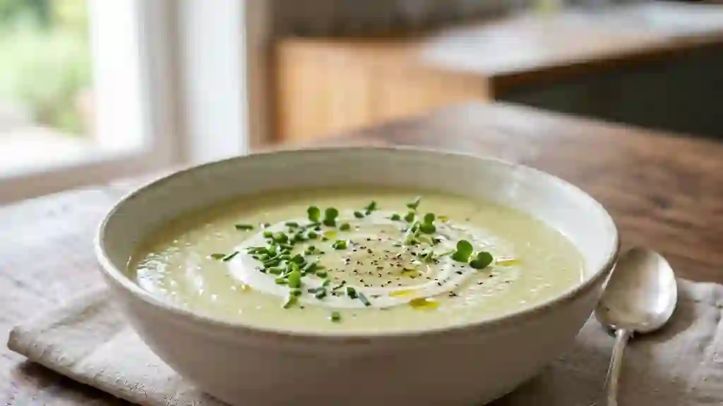 Velouté de Poireaux Glacé et Soyeux - Photo de présentation