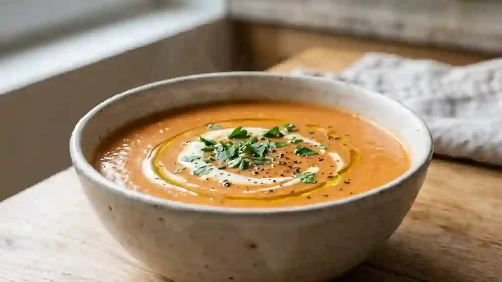 Velouté de tomate et chou-fleur onctueux - Photo de présentation