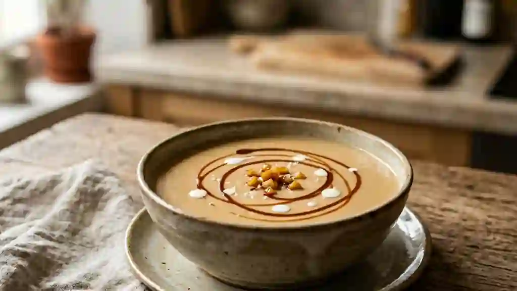 Velouté Fondant au Caramel et Pommes - Photo de présentation