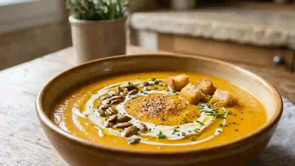 Velouté musqué à la courge et muscade - Photo de présentation