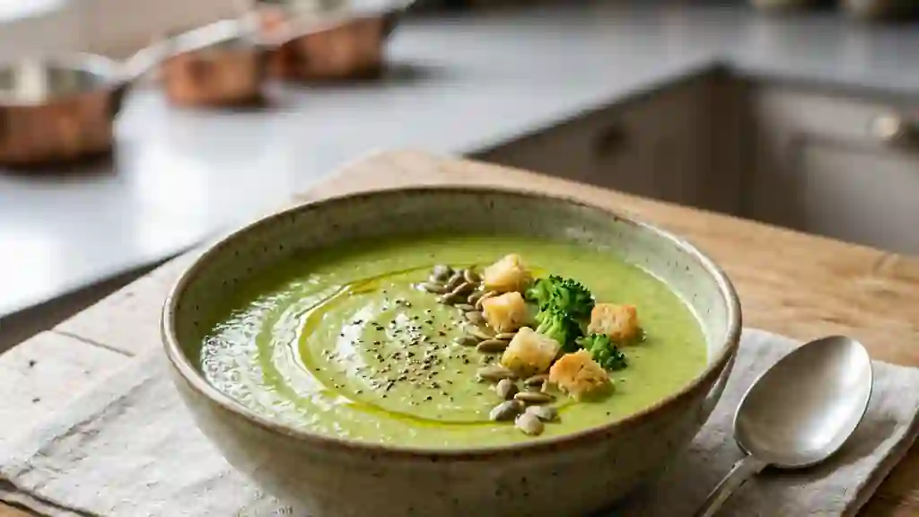 Velouté Soyeux Courgette et Brocoli - Photo de présentation