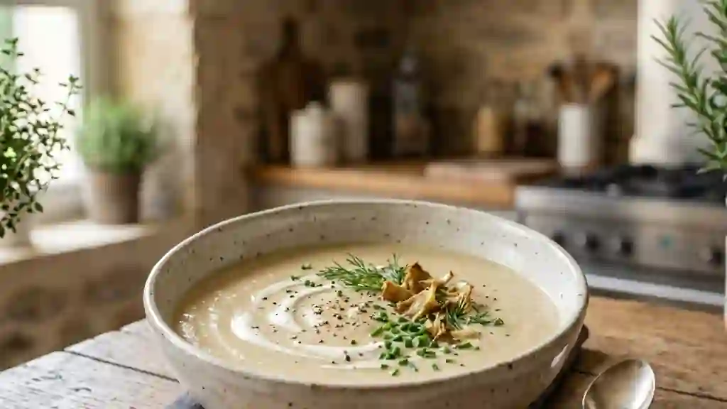 Velouté d'artichauts soyeux et onctueux - Photo de présentation