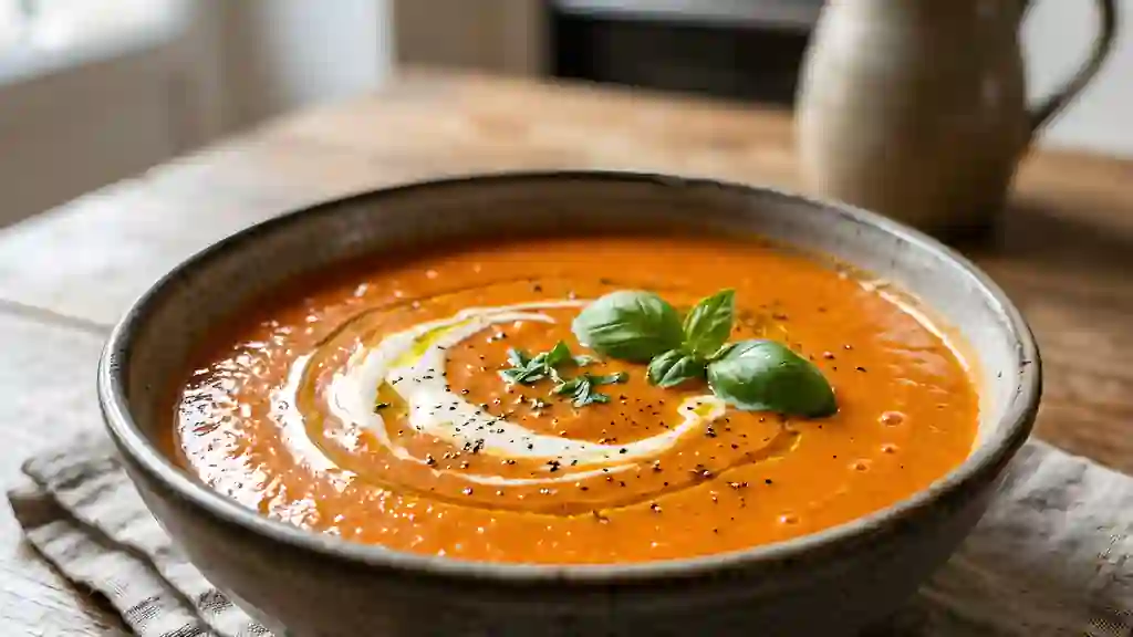 Velouté Tomate Banane à la Crème Onctueuse - Photo de présentation