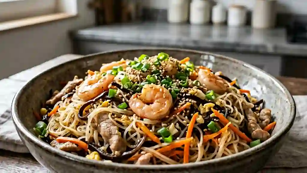 Wok de vermicelles aux 8 délices - Photo de présentation