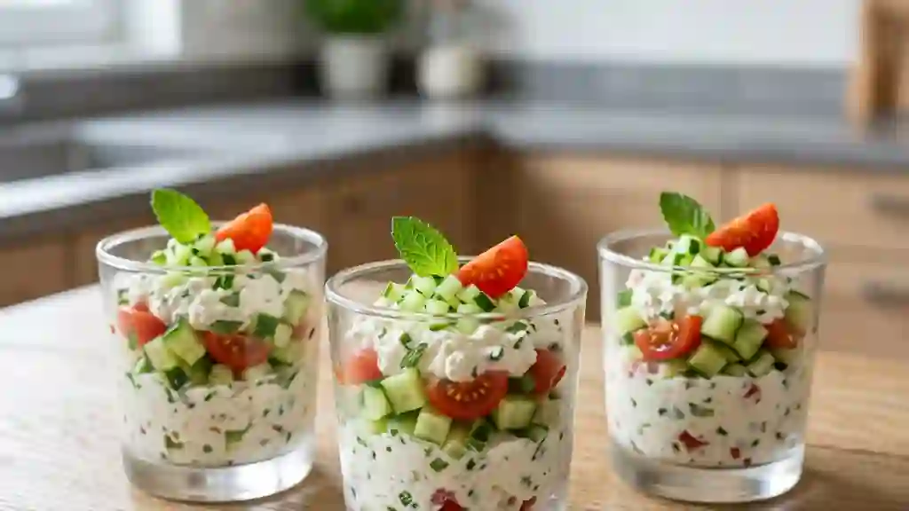 Verrine Croquante au Carré Frais et Menthe - Photo de présentation