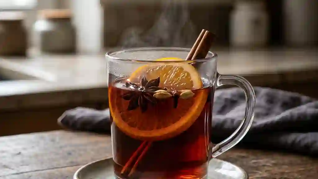 Vin chaud alsacien aux épices réconfortantes - Photo de présentation