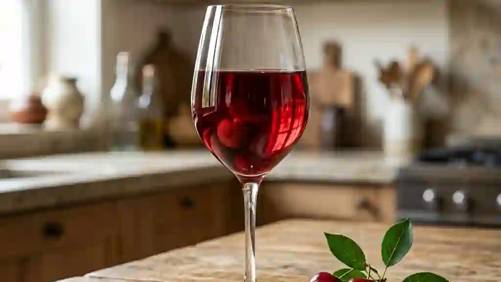 Vin de cerises intense à la vanille - Photo de présentation