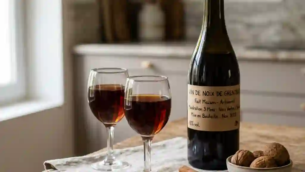 Vin de noix de Grenoble aux épices douces - Photo de présentation