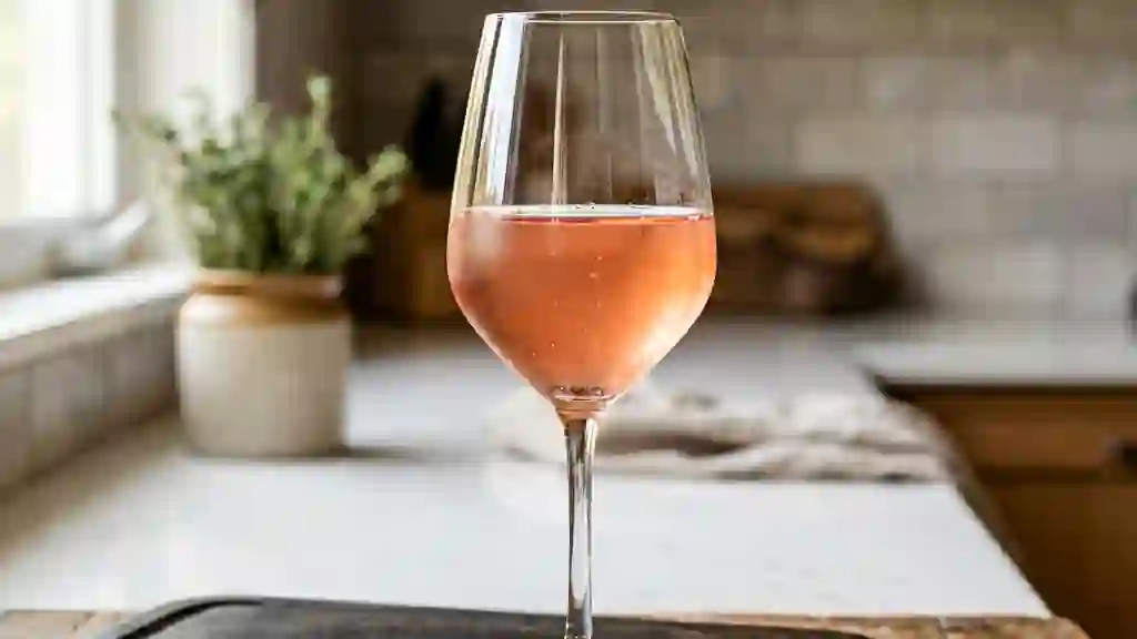 Vin de rhubarbe acidulé et floral - Photo de présentation