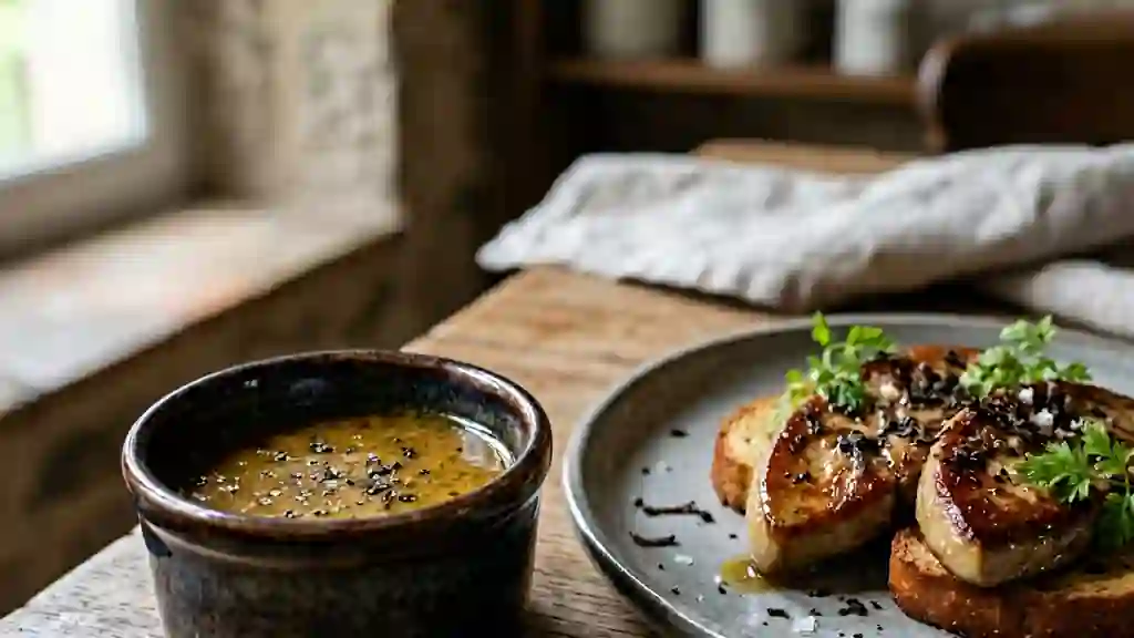 Vinaigrette veloutée à l'huile de truffe - Photo de présentation