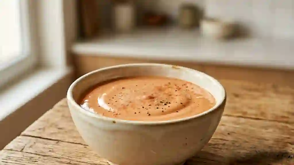 Vinaigrette américaine crémeuse et relevée - Photo de présentation