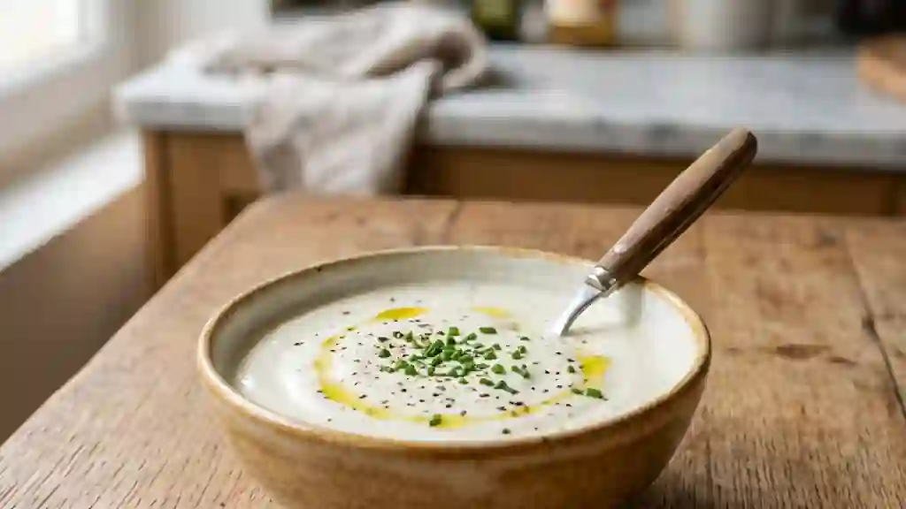Vinaigrette onctueuse au fromage blanc et cidre - Photo de présentation
