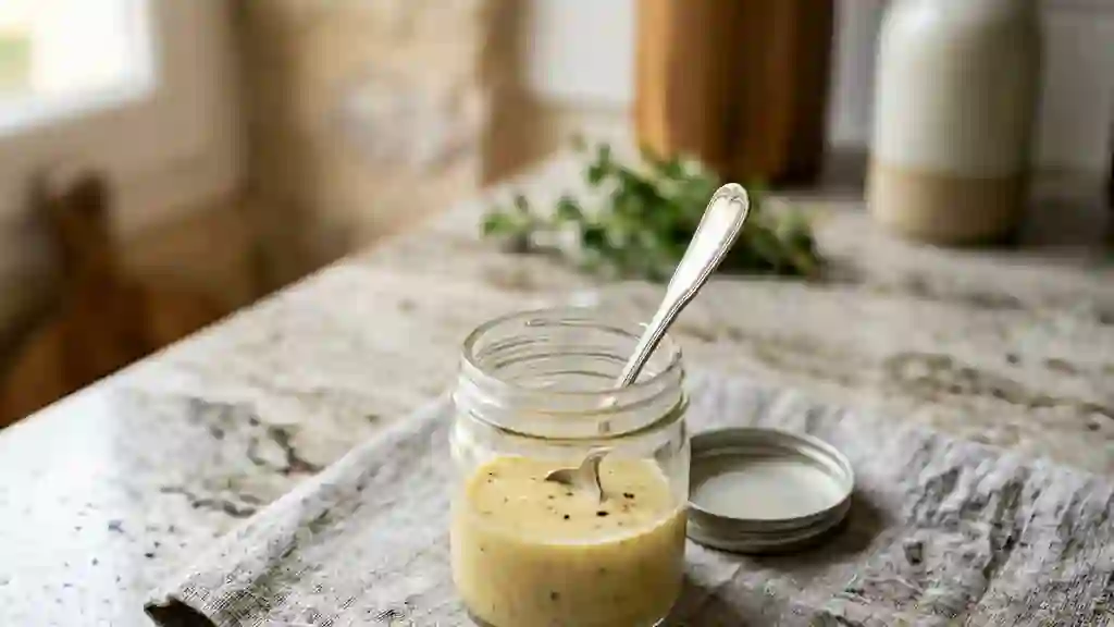 Vinaigrette au cidre onctueuse et légère - Photo de présentation