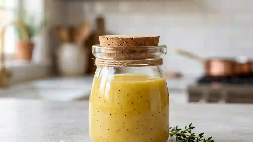 Vinaigrette Veloutée Miel et Moutarde - Photo de présentation