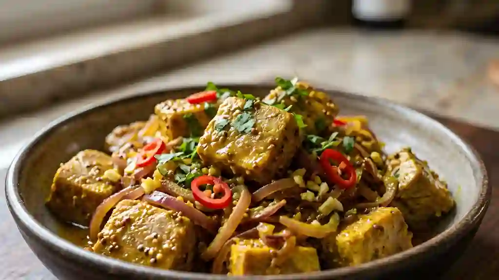 Vindaye de thon piquant au curcuma - Photo de présentation