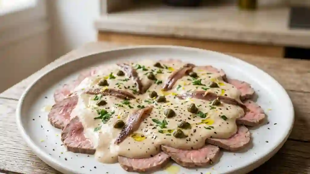 Vitello Tonnato Fondant et Sauce Crémeuse - Photo de présentation