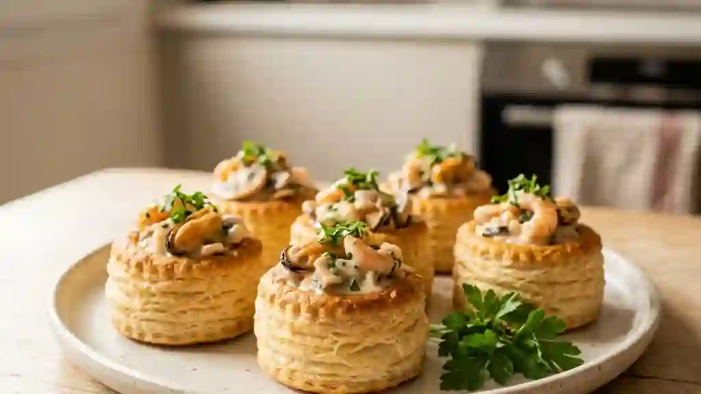 Bouchées feuilletées aux fruits de mer - Photo de présentation