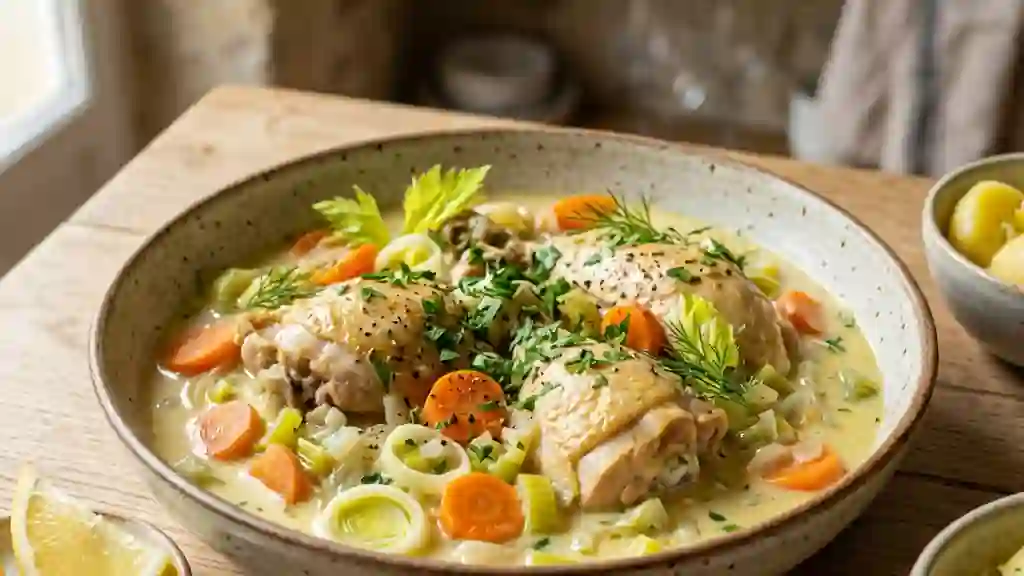 Waterzoi de poulet crémeux aux légumes - Photo de présentation