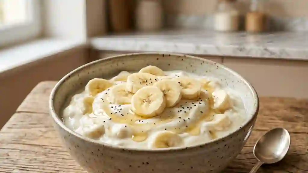 Yaourt Velouté à la Banane et Vanille - Photo de présentation