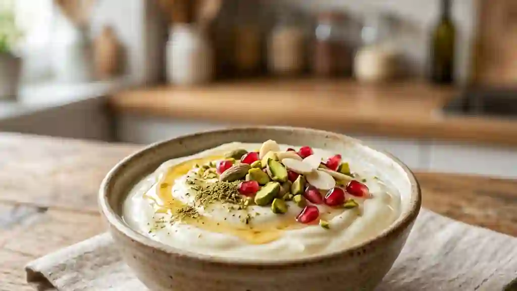 Yaourt indien onctueux cardamome et miel - Photo de présentation