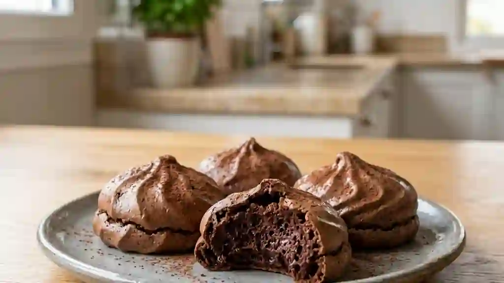 Zéphyrs au chocolat noir aériens - Photo de présentation