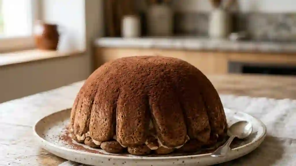Zuccotto Fondant au Mascarpone et Café - Photo de présentation