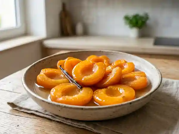 Abricots Fondants au Sirop Vanillé - Photo de présentation