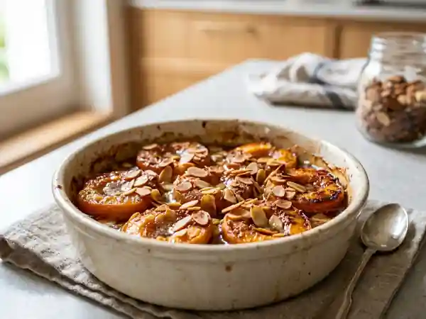 Abricots gratinés fondants à la cannelle - Photo de présentation