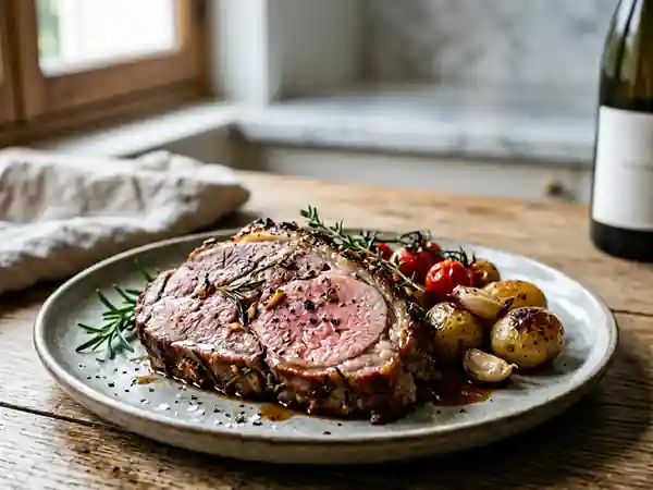 Agneau mariné au vin blanc : recette savoureuse et facile - Photo de présentation