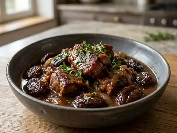 Agneau fondant aux pruneaux et cannelle - Photo de présentation