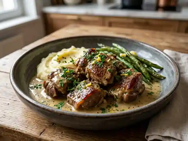 Agneau Fondant à la Crème de Citron - Photo de présentation