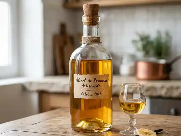 Alcool de bananes maison : recette facile et savoureuse - Photo de présentation