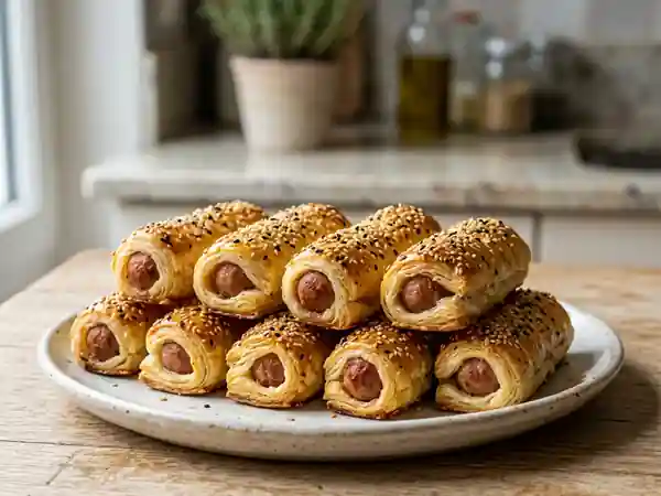 Feuilletés saucisse dorés et craquants - Photo de présentation