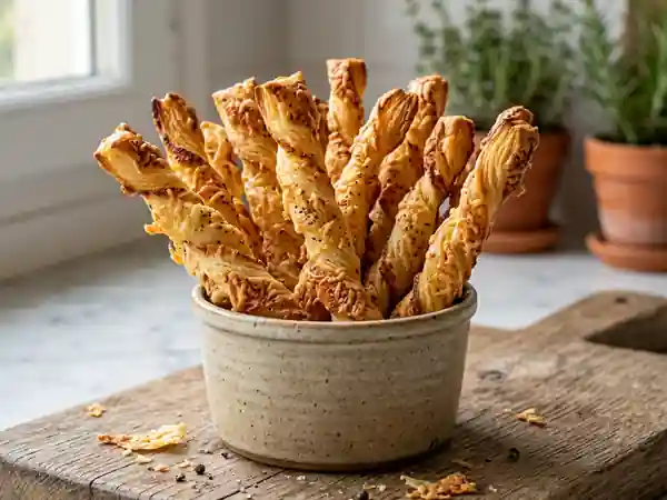 Allumettes croustillantes au parmesan - Photo de présentation
