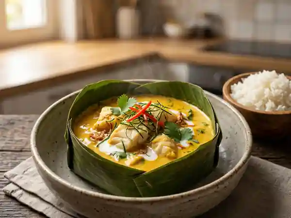Amok de poisson crémeux au coco - Photo de présentation
