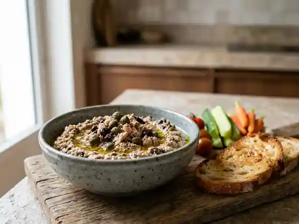 Anchoïade iodée au thon et olives noires - Photo de présentation