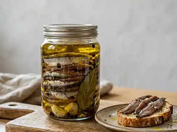 Anchois à l'huile maison : recette simple et savoureuse - Photo de présentation