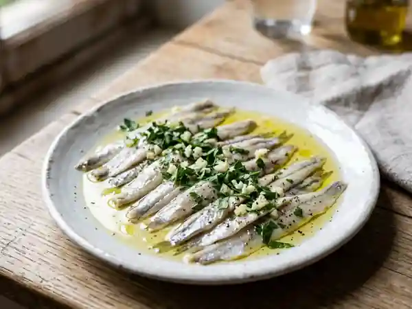 Anchois marinés au vinaigre : recette facile et savoureuse - Photo de présentation