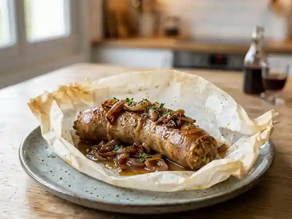 Andouillette fondante aux échalotes confites - Photo de présentation